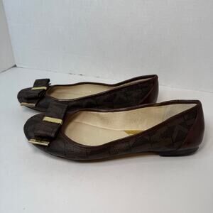 Michael Michael Kors Women's Delphine Ballet Flats Shoes Brown Size 8